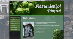 Desktop Screenshot of kastanienhof-pflugdorf.de