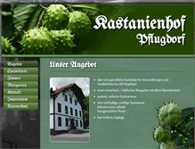 Tablet Screenshot of kastanienhof-pflugdorf.de